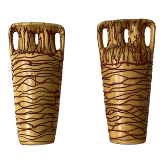 1960s “Social Realist" Ceramic Urns - A Pair For Sale