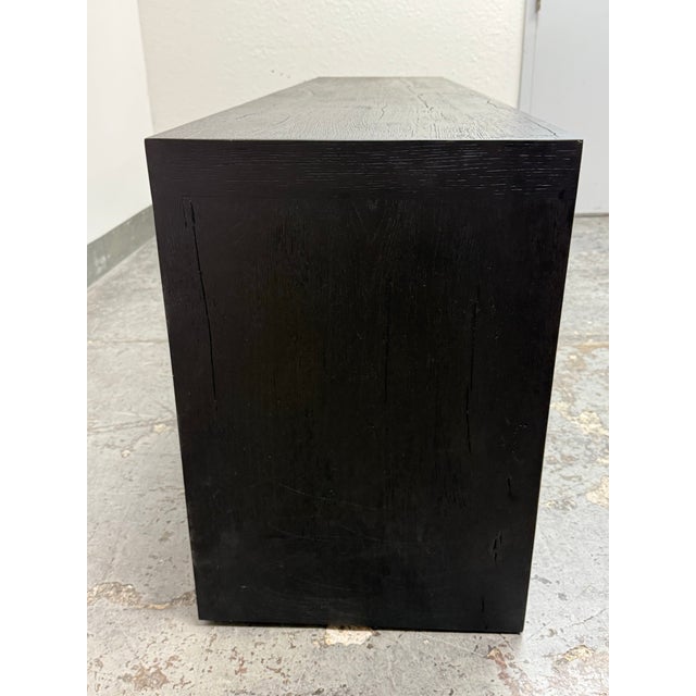 2020s Restoration Hardware Davos Oak Media Console For Sale - Image 5 of 12