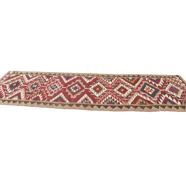 Vintage Herki Kilim Runner For Sale - Image 4 of 7
