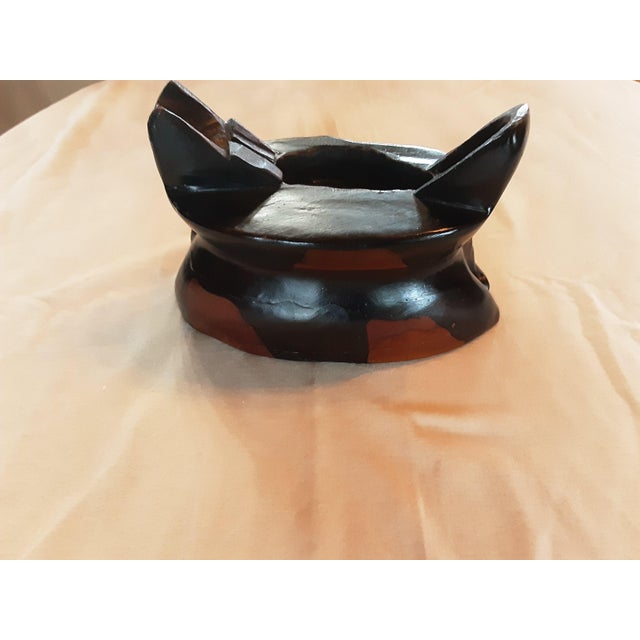 Early 20th Century Chinese Hand Carved Crystal Sculpture on a Rosewood Stand For Sale - Image 6 of 11