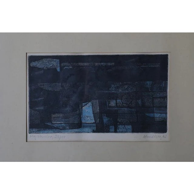 Bertil Lundberg, Komposition, 1962 Etching Number 28/100 The work is signed by the artist, dated and individually numbered...