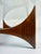 Mid-Century Modern 1960s Attributed to Adrian Pearsall Walnut Glass Coffee Table For Sale - Image 3 of 4