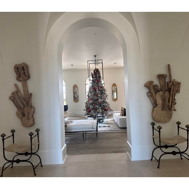 Pair of 19th Century Italian Wood Musical & Instrumental Sculptures For Sale - Image 12 of 12