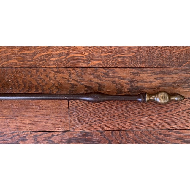 Early 19th Century Antique Early 19th Century American Federal Brass & Iron Fireplace Tool - Shovel For Sale - Image 5 of 18