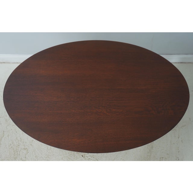 Mission Stickley Mission Oak Oval Library Table For Sale - Image 3 of 13