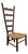 Vintage Rustic & Stylish Italian “Fireside” Ladder Back Side Chair Attributed to Gio Ponti for Casa E Giardino For Sale
