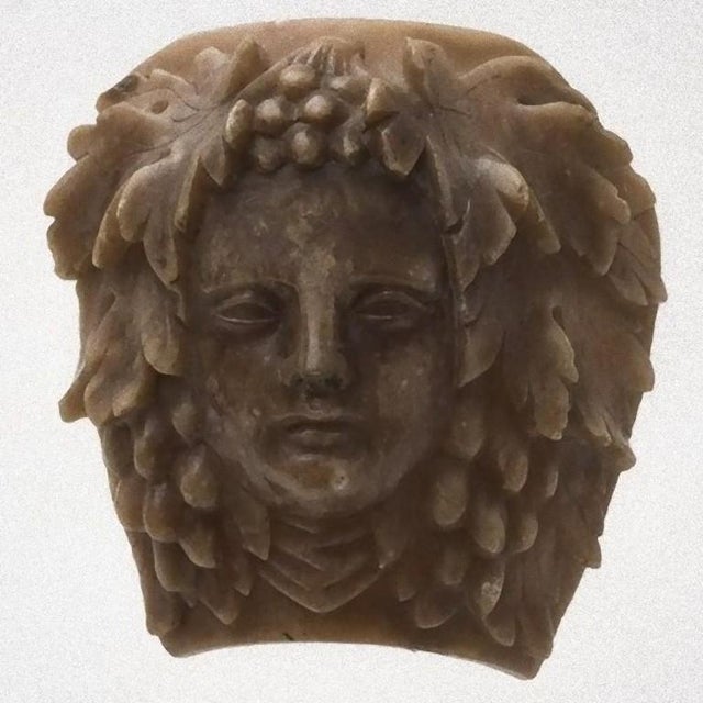 VIntage Italian Bacchus Head Decorative Wax For Sale - Image 3 of 5