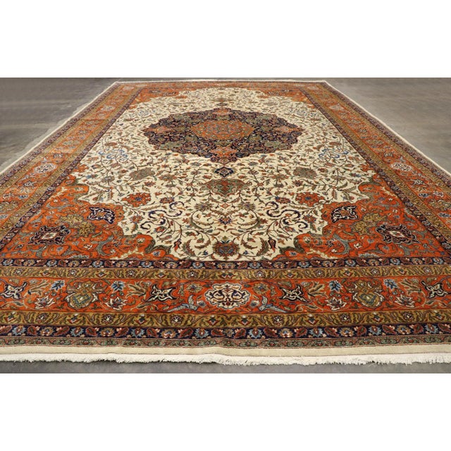 Textile Vintage Romanian Palace Size Rug, 12'00 X 18'05 For Sale - Image 7 of 9