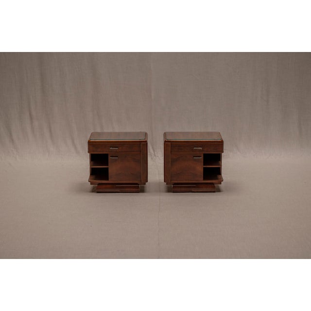 Vintage Art Deco Burl Wood Side Tables, 1930s, Set of 2 For Sale - Image 14 of 14