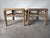 Brown 1970's Vintage Coastal Organic Whitewashed Rattan & Glass Top End Tables – A Pair For Sale - Image 8 of 15