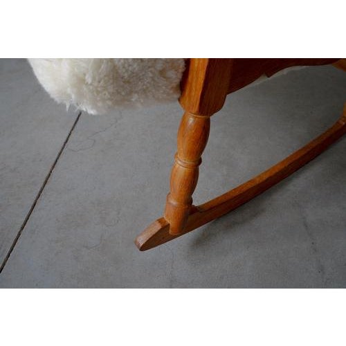 Vintage Danish Rocking Chair by Henning Kjærnulf, 1950s For Sale - Image 15 of 16