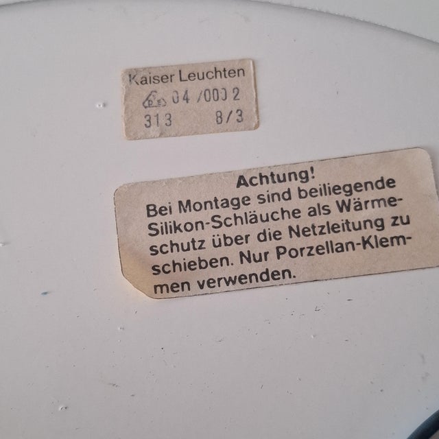 1960s Mid-Century Modern Ceiling Light from Kaiser Leuchten, Germany, 1960s For Sale - Image 5 of 17