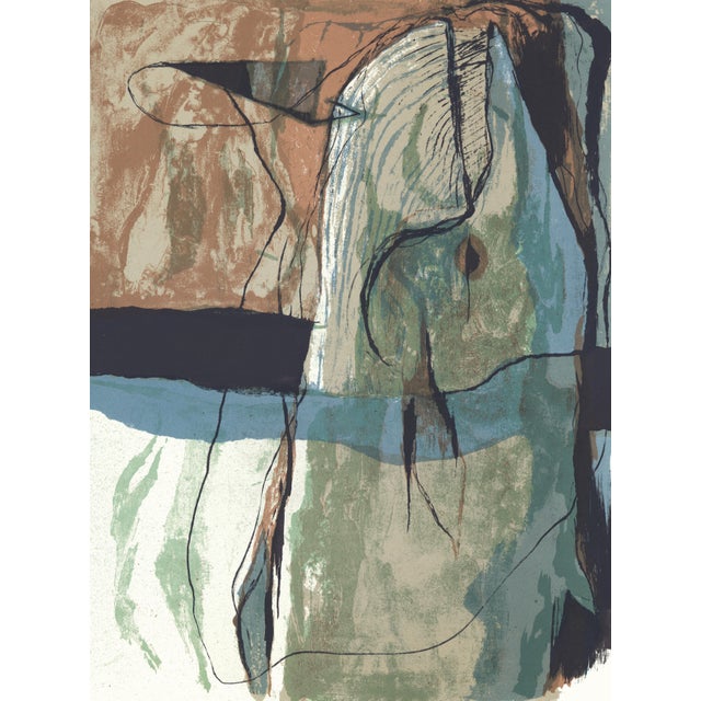 Original lithograph by Benton Spruance from the portfolio "Moby Dick - The Passion of Ahab" printed by The Meriden Gravure...