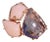 The 164th Avenue: Rose Quartz and Amethyst Cocktail Ring in Rose Gold For Sale
