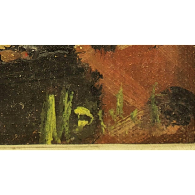 Early 20th Century Maria Modok, Flowers In Bloom, Still Life Oil Painting Maria Modok Hungarian Jewish Artist For Sale - Image 5 of 5