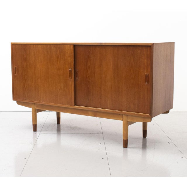 Mid-Century Danish Teak Sideboard by Børge Mogensen for Søborg Møbelfabrik, 1950s For Sale - Image 6 of 12
