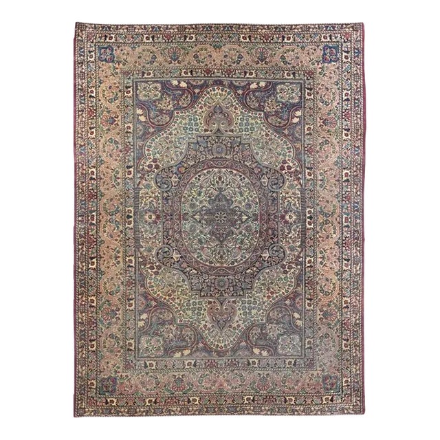 Antique Lavar Kerman Rug 5'7'' x 7'4'' For Sale