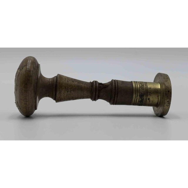 Metal Stamp with Wooden Handle, Italy, 19th Century For Sale - Image 3 of 6