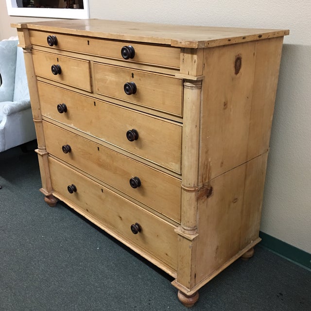 Vintage Irish Pine Six Drawer Chest Chairish