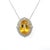 Natural Citrine Diamond Necklace 14k Gold 11.93 TCW Certified For Sale - Image 4 of 11