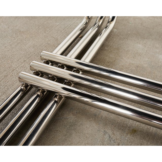 Ralph Lauren Black Lacquer and Chrome Hudson Dining Table For Sale - Image 15 of 18