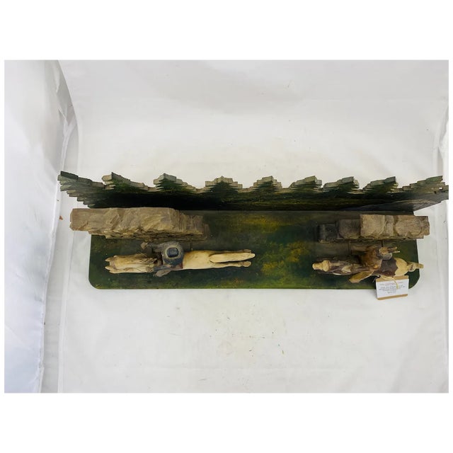 Folk Art Diorama of Western Chase Scene C. 1940s For Sale - Image 4 of 5