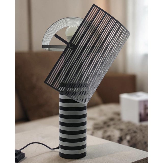 Black Shogun Table Lamp by Mario Botta for Artemide, Italy, 1980s For Sale - Image 8 of 12