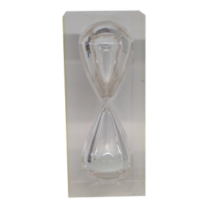 Ralph Lauren Acrylic Lucite Clark Hourglass Retro Mid Century Modern Style 4701b