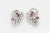 Mid-Century Modern Mid 20th Century Diamond and Ruby Spray White Gold Earrings - 2 Pieces For Sale - Image 3 of 9