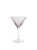 Transitional Pescara White Dot Martini Glasses - Purple, Set of 4 For Sale - Image 3 of 4