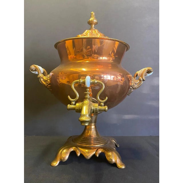 English Copper and Brass Samovar For Sale - Image 13 of 13