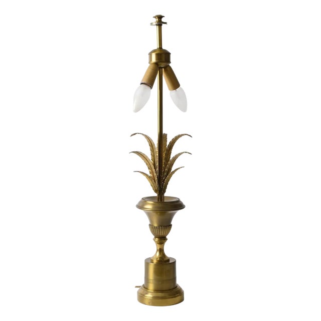 Hollywood Regency Brass Table Lamp, 1960s For Sale