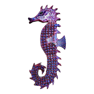 Original Large Ceramic "Seahorse" Wall Sculpture by Florida Artist Rexx Fischer