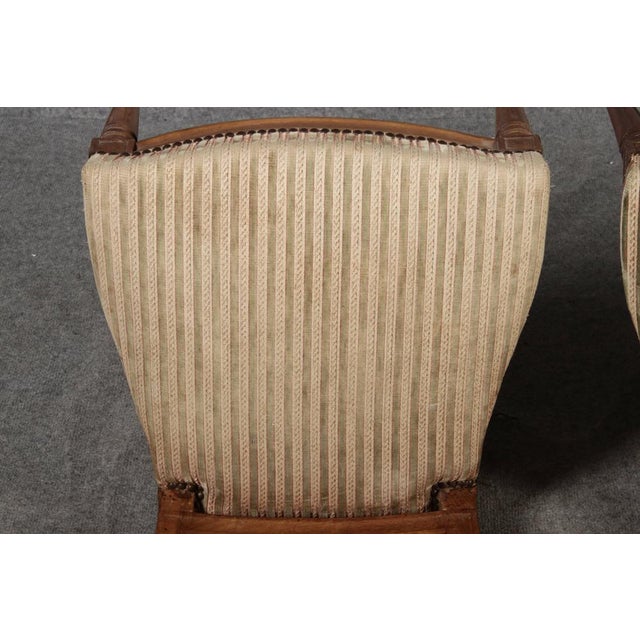 Antique Louis XVI Chairs in Walnut, 1780, Set of 3 For Sale - Image 17 of 18