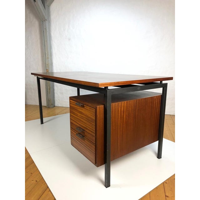 Mid-Century Modern Teak Desk by Herbert Hirche for Holzäpfel, Germany, 1950s For Sale - Image 3 of 17