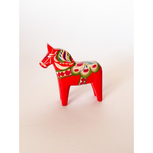 Mid-Century Modern Mid Century Swedish Modern Hand Painted Dala Horse by Nils Olsson For Sale - Image 3 of 4