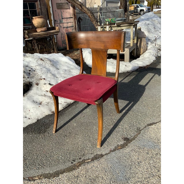 1970s 1970s Set of Ten Mic Century Modern Klismos Dining Chairs For Sale - Image 5 of 8