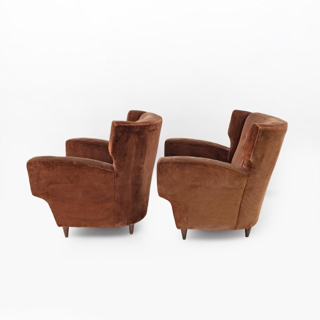 Wood Vintage Italian Chairs by Melchiorre Bega, 1950s, Set of 2 For Sale - Image 7 of 12