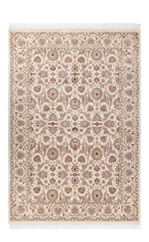 Mogul, One-of-a-Kind Hand-Knotted Area Rug - Ivory, 4' 3" x 6' 2"