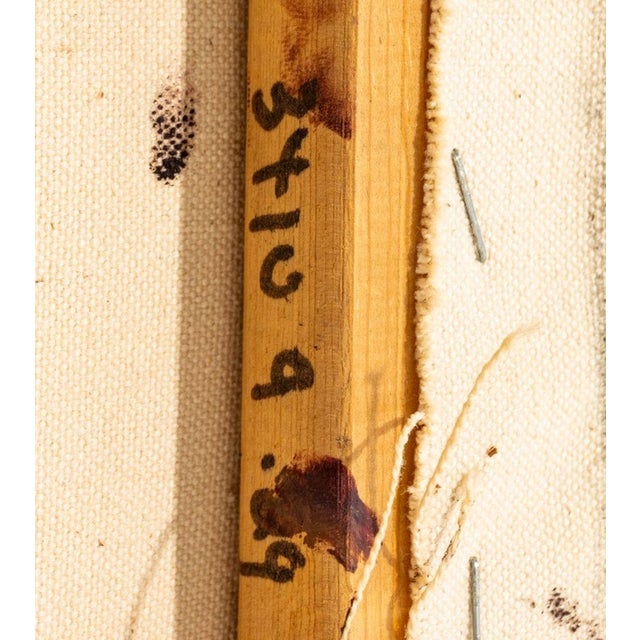 Textile Andy Miller Abstract Composition Oil on Canvas For Sale - Image 7 of 7