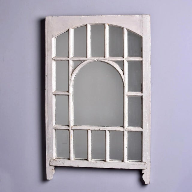 Early 20th Century English White Painted Window Frame Mirror For Sale - Image 11 of 12