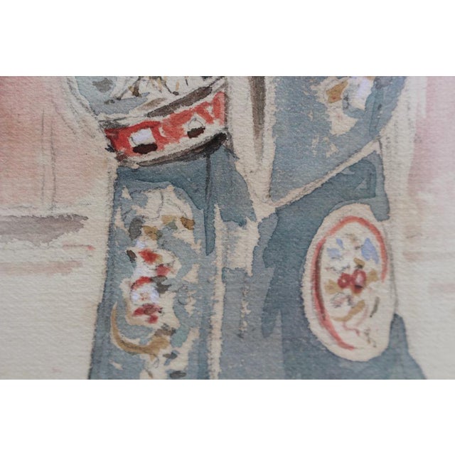 Robert Taylor Pritchett, Temple Official, 1882, Watercolor & Pencil, Framed For Sale - Image 11 of 16