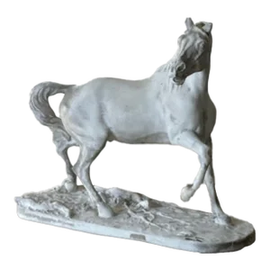 Plaster Sculpture's Model of a Horse, 19th Century French