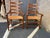 Wood 20th Century Clore Furniture Set of 10 Shaker Style Walnut Rush Seat Ladder Back Dining Chairs For Sale - Image 7 of 18