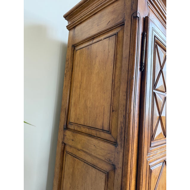 Century Furniture Custom Made Century Hill Solid Wood Media Cabinet / Armoire – Hand-Carved For Sale - Image 4 of 14