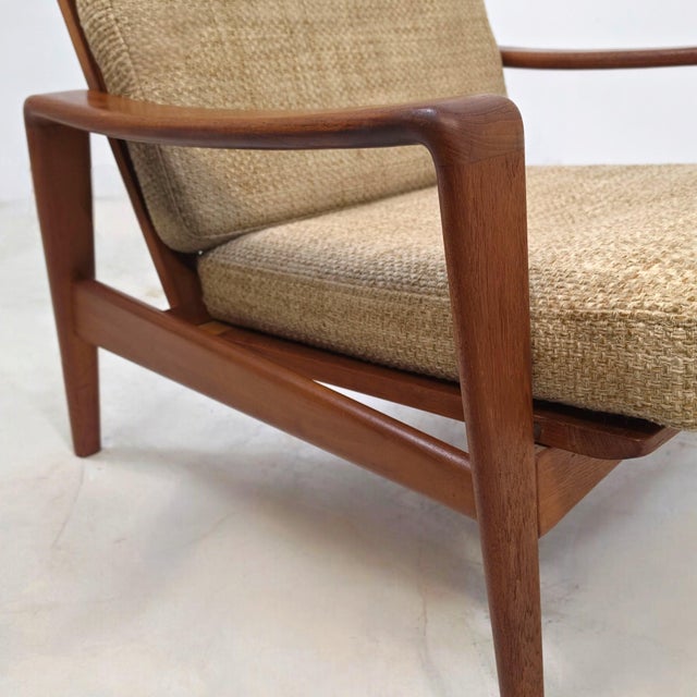 Wood Vintage Danish Lounge Chairs by Arne Wahl Iversen for Komfort, 1970s, Set of 2 For Sale - Image 7 of 9