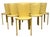 1990s Set of 6 Yellow Leather Dining Chairs by Arper For Sale In San Francisco - Image 6 of 9