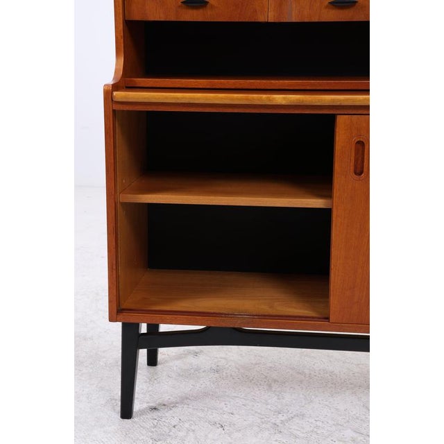 Mid-Century Teak Bookcase with Secretary For Sale - Image 13 of 18