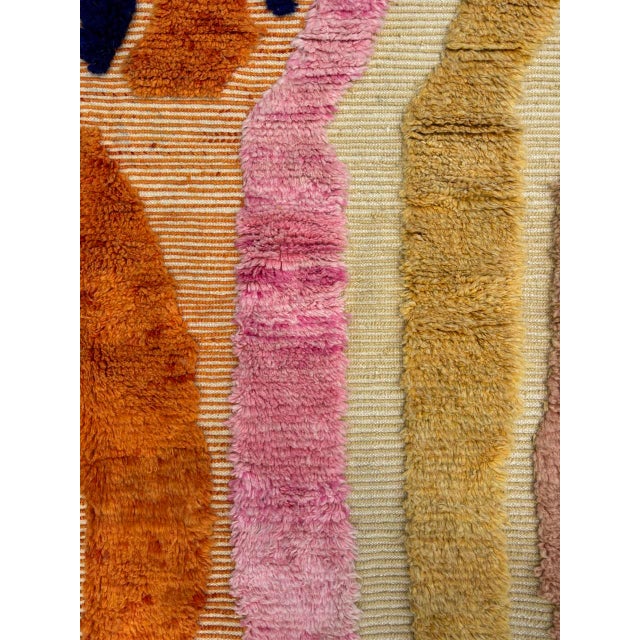 Tropical Moroccan Beni Ouarain Rug with Palm Tree Design For Sale - Image 5 of 8