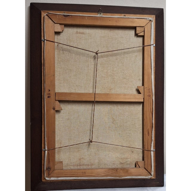 Leon Cilissen, Floral Still Life with Poppies and Delphiniums, 1959, Oil Painting on Canvas, Framed For Sale - Image 4 of 5